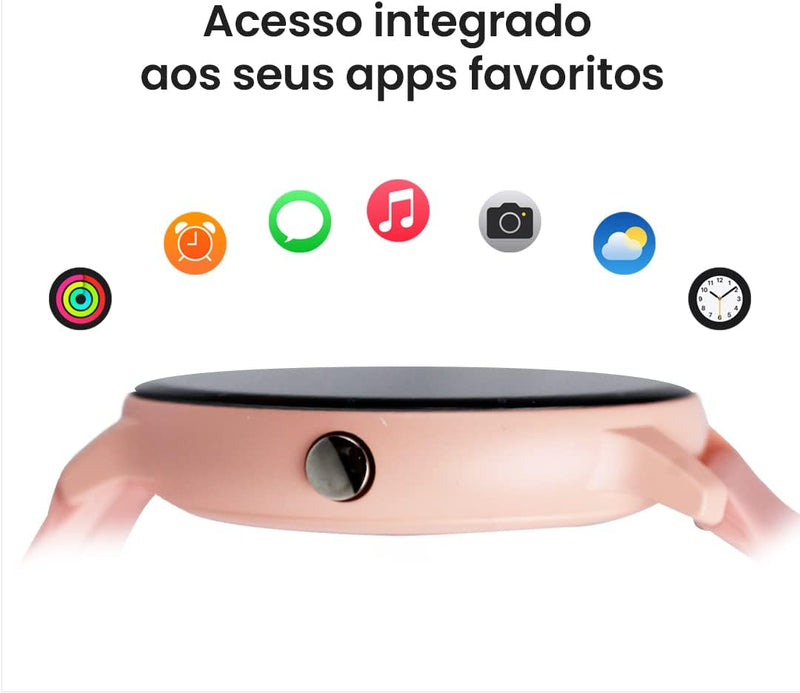 Smartwatch Relógio Inteligente My Watch I Fit Haiz Tela Full Touch 1.28" Resistente à Água IP67 com Modos Esportivos e Recebimento de Notificações