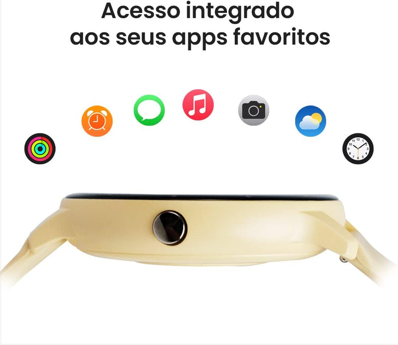 Smartwatch Relógio Inteligente My Watch I Fit Haiz Tela Full Touch 1.28" Resistente à Água IP67 com Modos Esportivos e Recebimento de Notificações