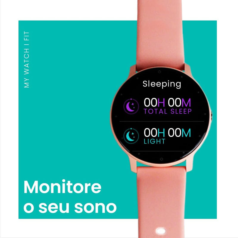 Smartwatch Relógio Inteligente My Watch I Fit Haiz Tela Full Touch 1.28" Resistente à Água IP67 com Modos Esportivos e Recebimento de Notificações