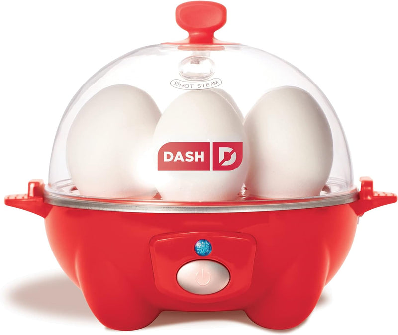 DASH Rapid Egg Cooker: 6 Egg Capacity Electric Egg Cooker for Hard Boiled Eggs, Poached Eggs, Scrambled Eggs, or Omelets with Auto Shut Off Feature - Aqua, 5.5 Inch (DEC005AQ)